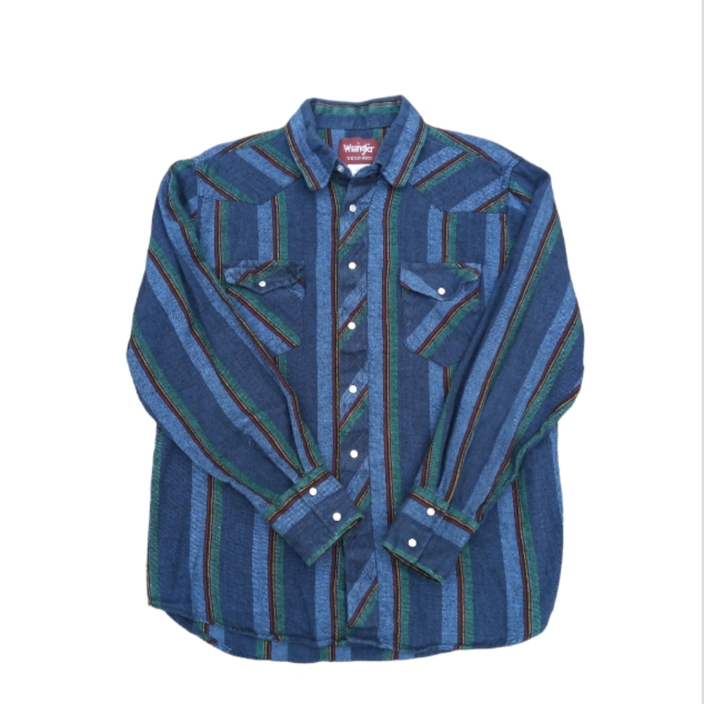 Vintage Wrangler pearl snap button up
